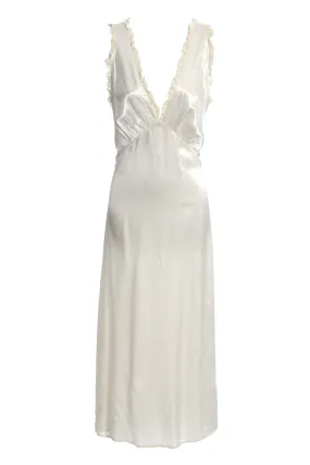 1930's Ivory Silk and Lace Vintage Nightgown