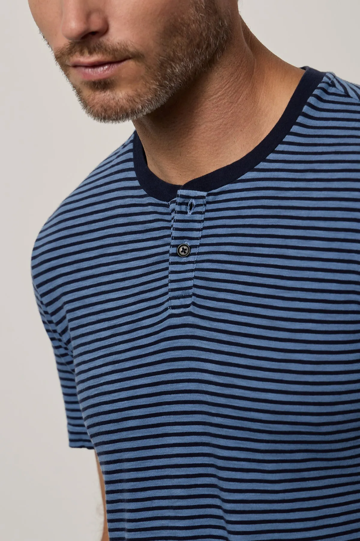 ALBERT STRIPED HENLEY