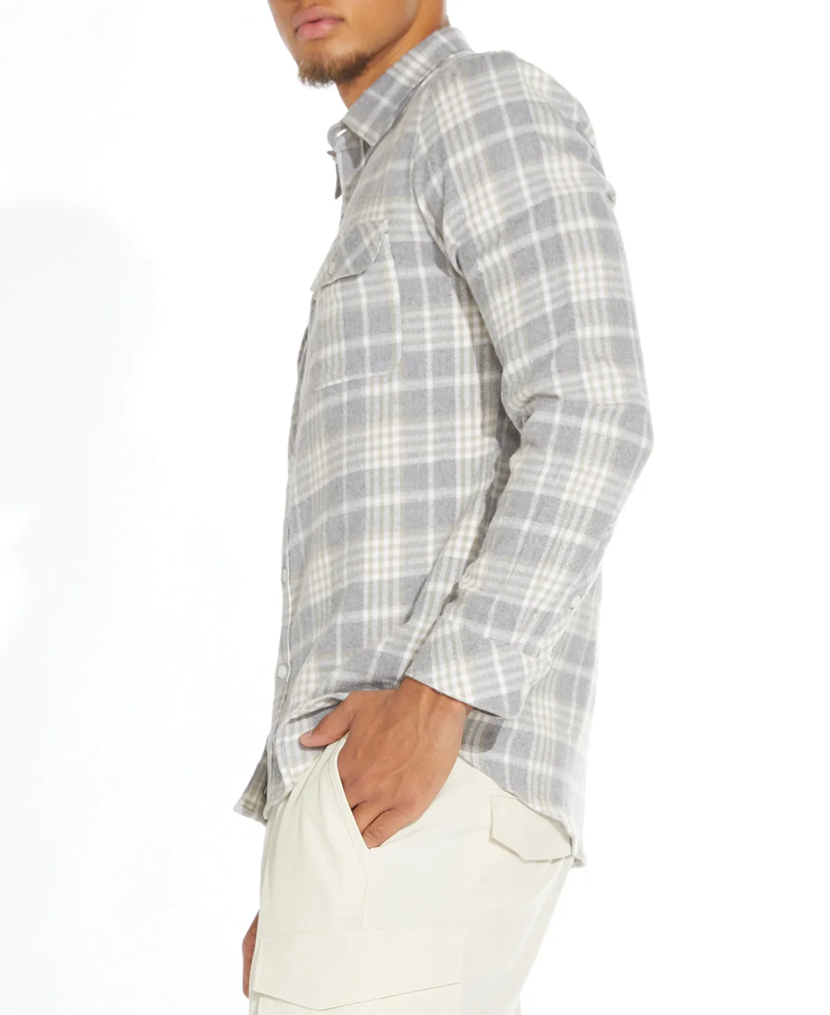 Ayers Flannel Shirt (Heather Gray)