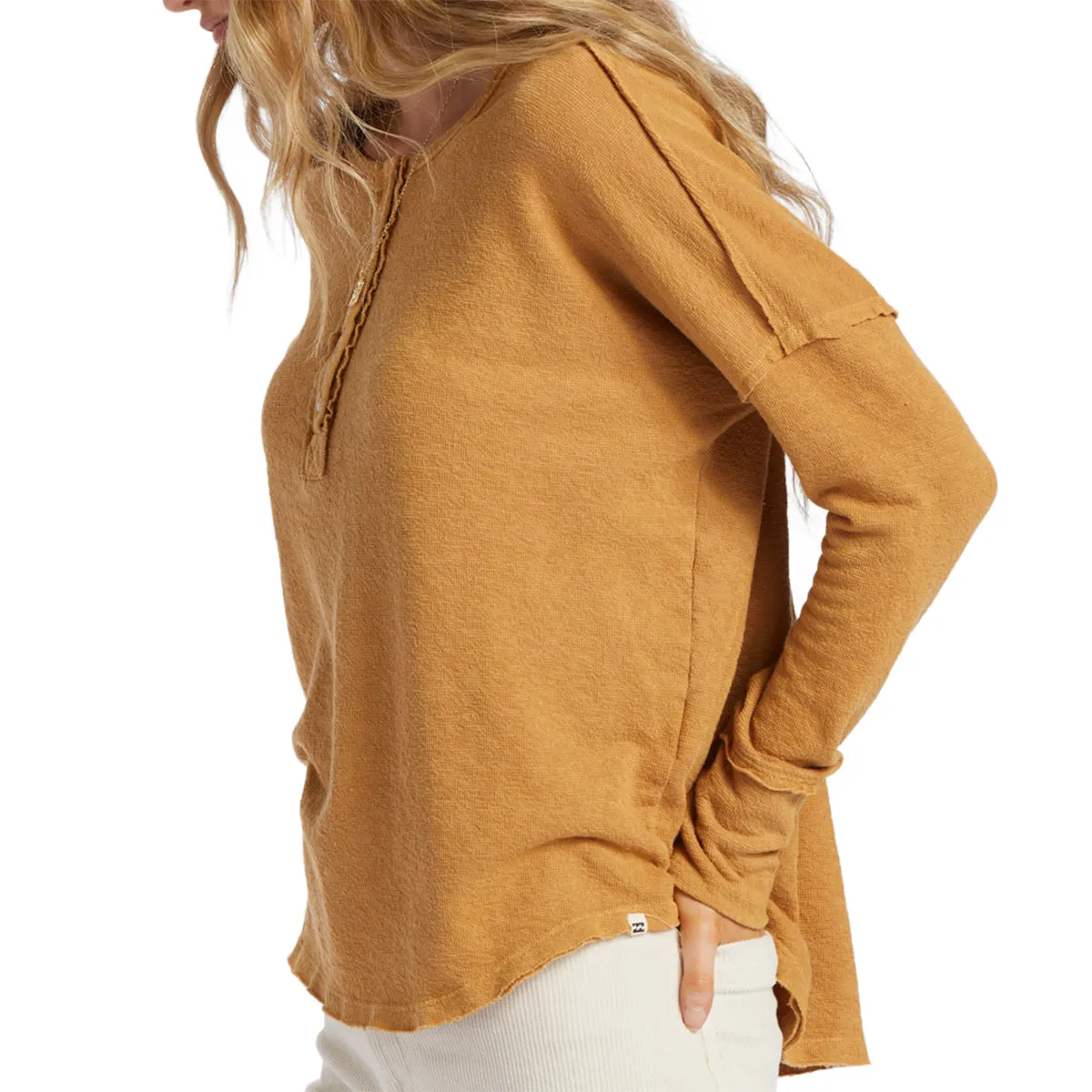 Billabong Women's New Anyday Henley Long Sleeve Top