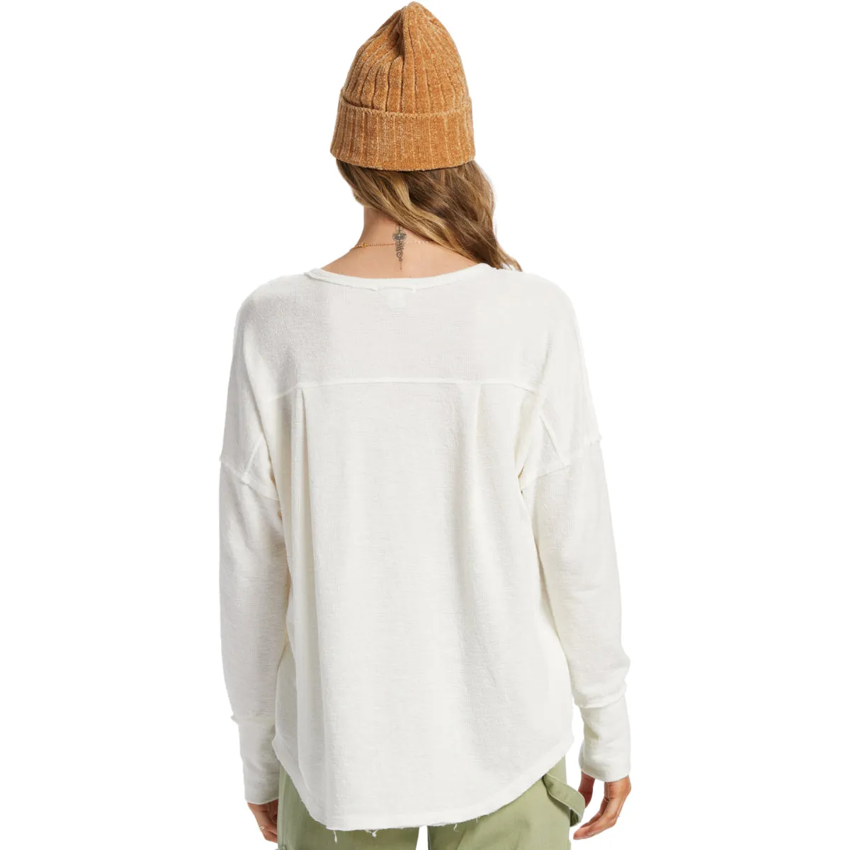 Billabong Women's New Anyday Henley Long Sleeve Top