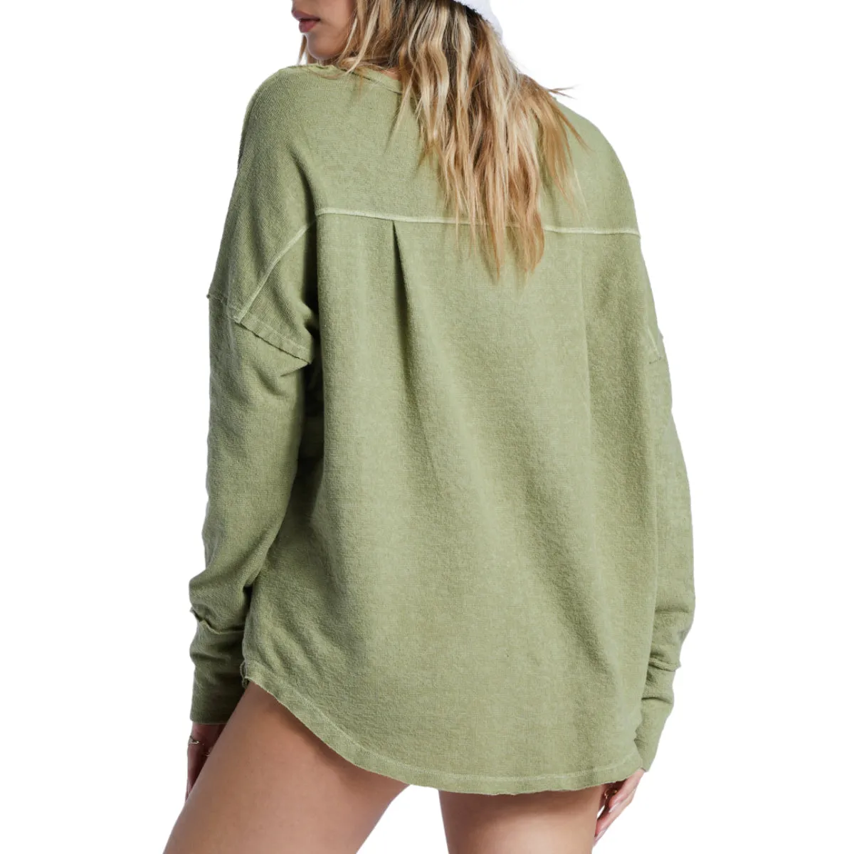 Billabong Women's New Anyday Henley Long Sleeve Top