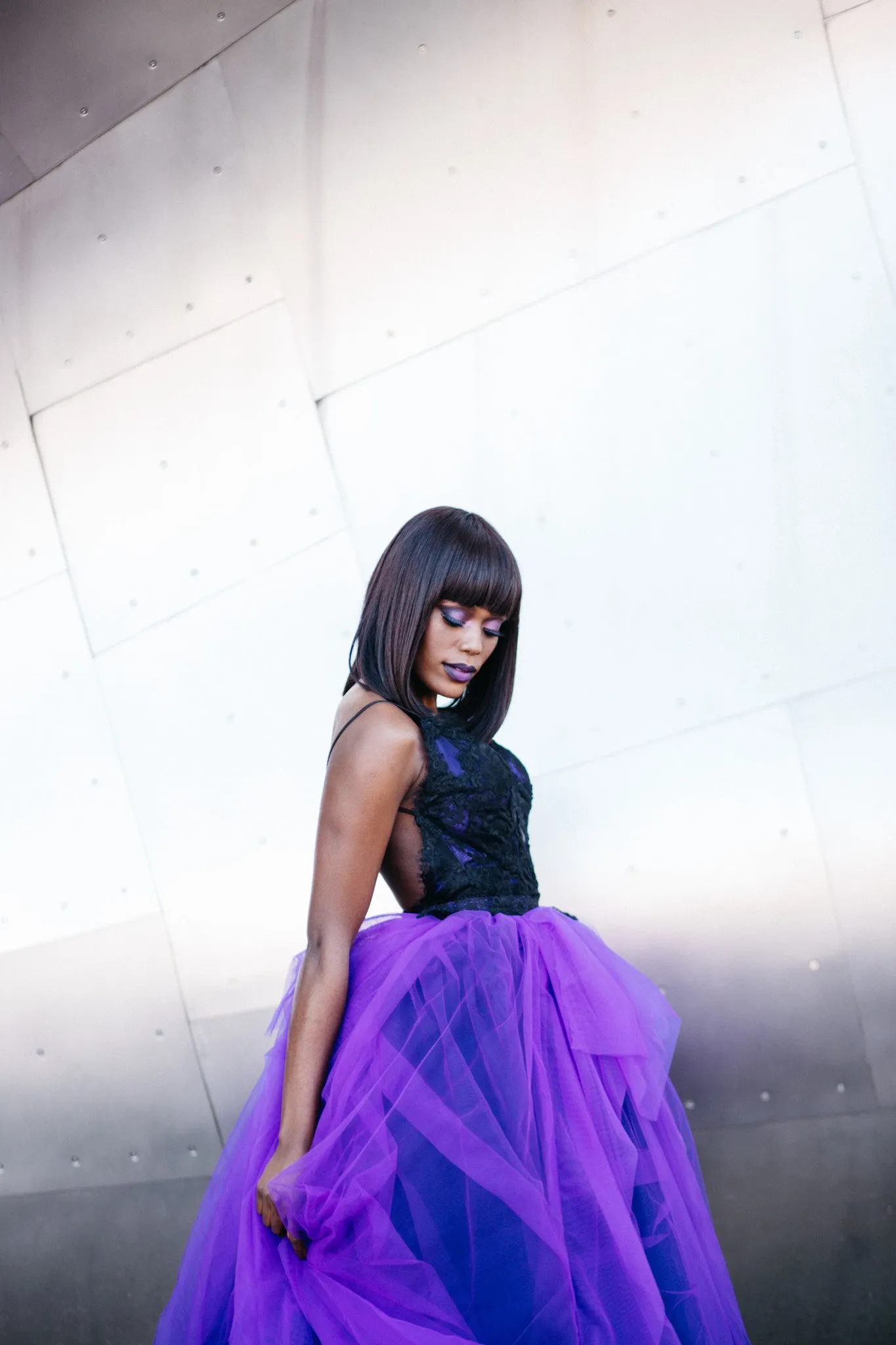 Black And Purple Ball Gown (#Noah)