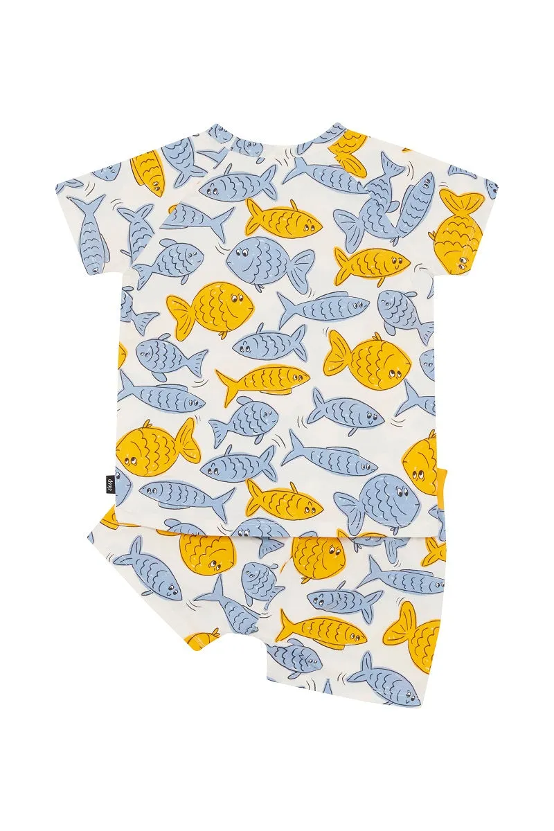 Bonds Kids Tee Sleep Set - Swim Fishy Swim