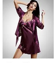 Brand Couple Pajamas Men Women Sexy Satin Silk Pajama