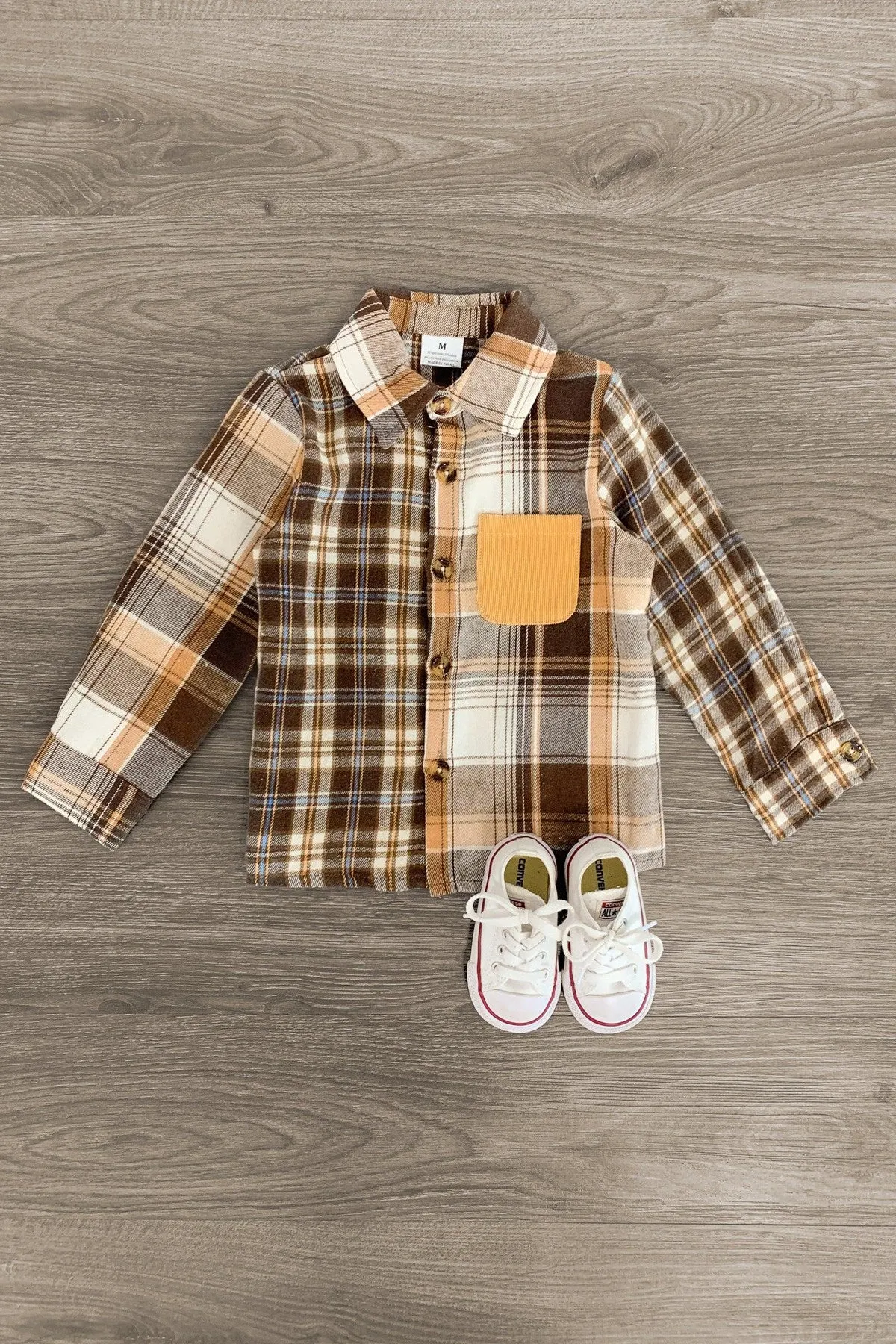 Brown Button Up Flannel