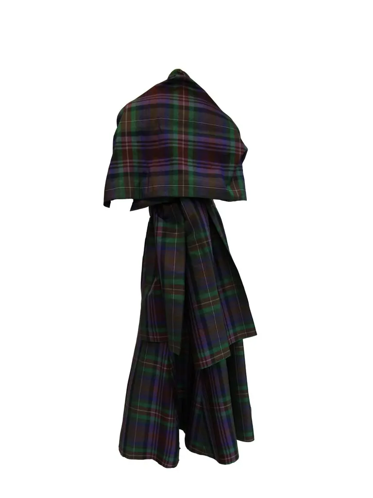 Catherine Regehr Holiday Plaid Strapless Evening Dress