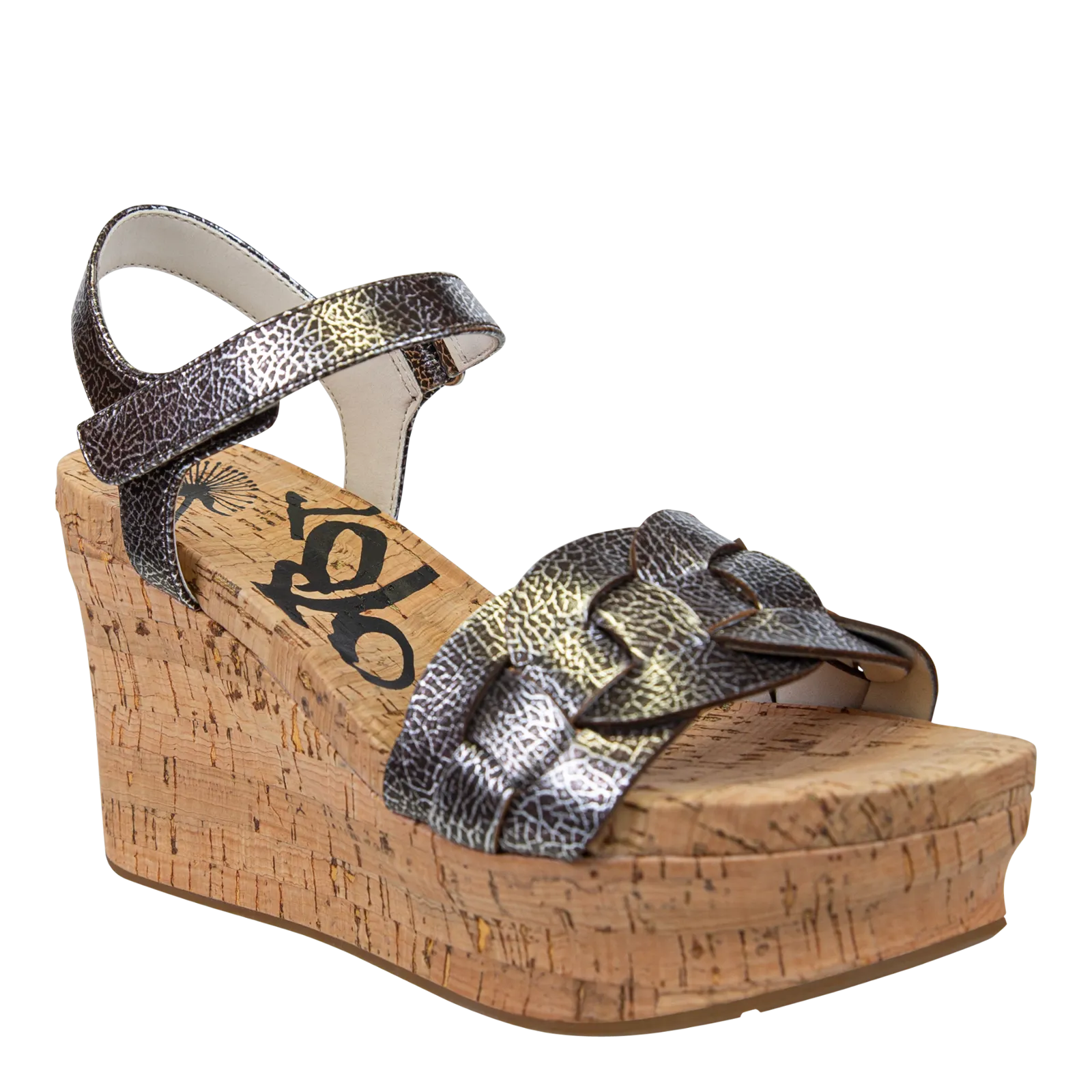 CHARLESTON in SILVER Wedge Sandals