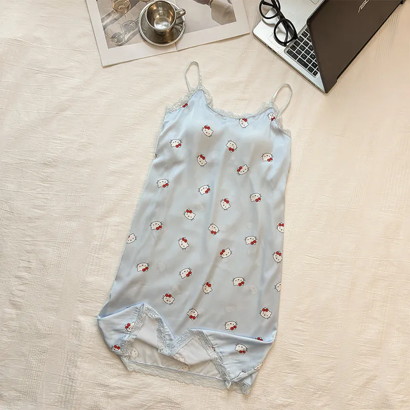 Cute Cartoon Suspender Nightgown PA10109