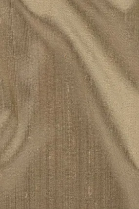 Dark Wheat Silk Shantung 54" Fabric