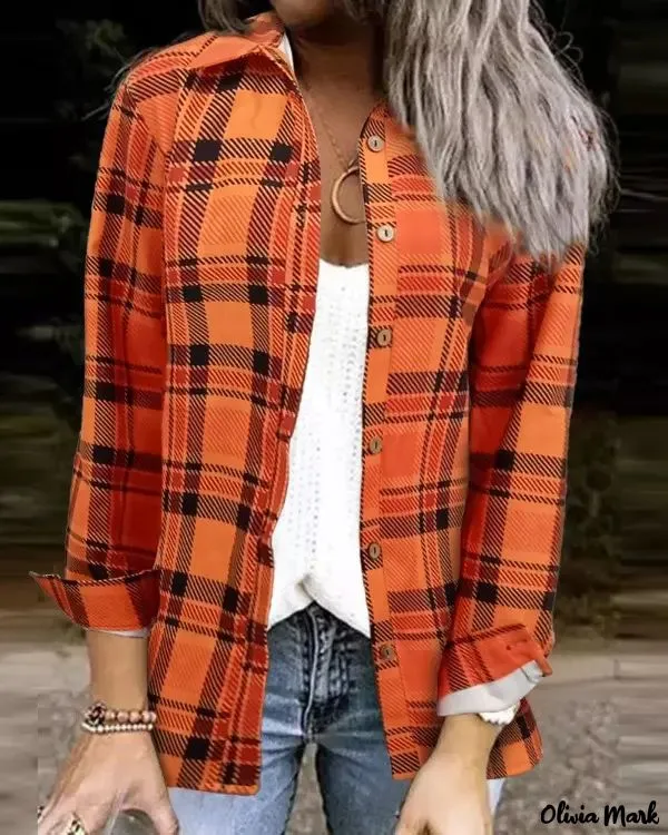 Deanwangkt - Plaid button-up shirt with rolled up sleeves