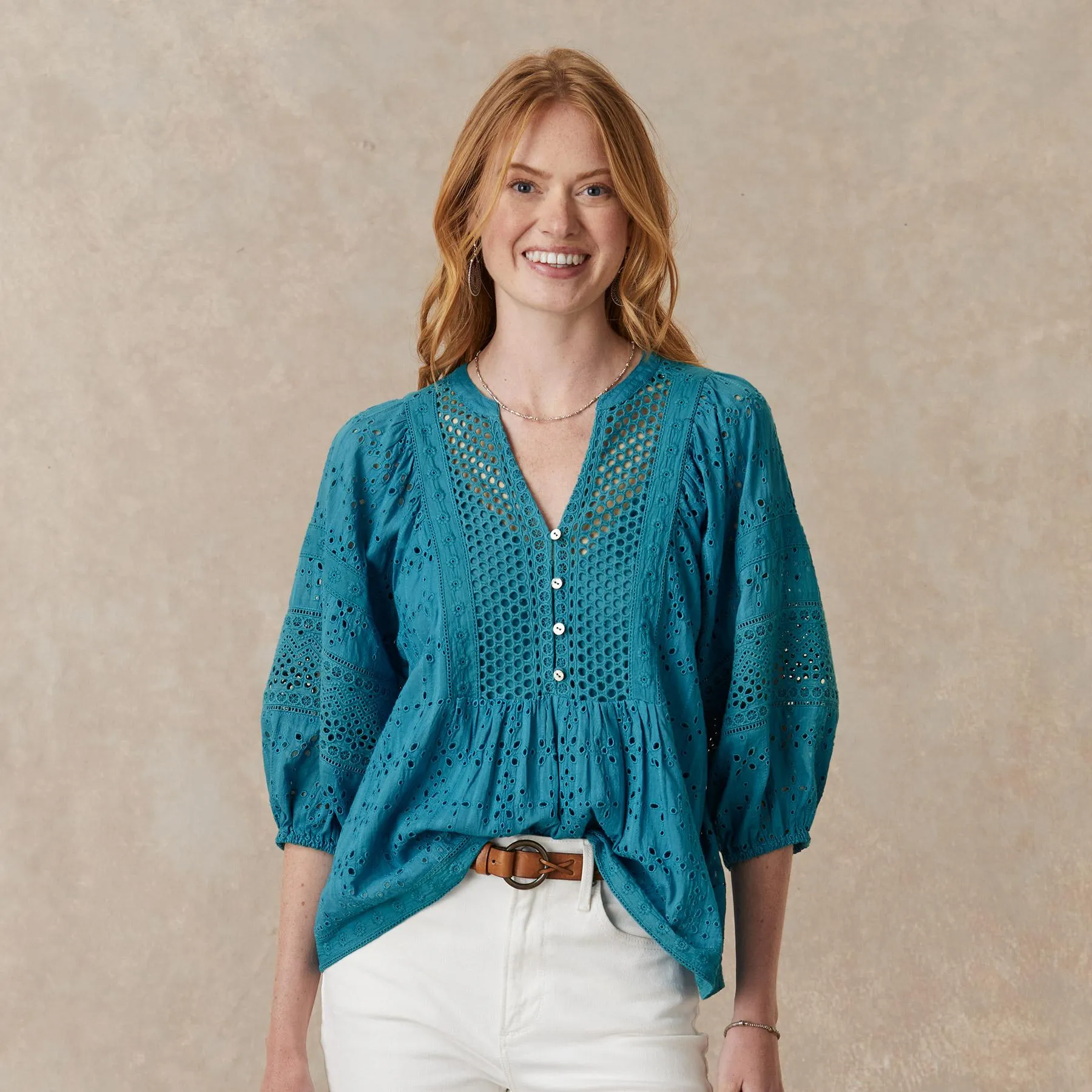 Eyelet Symphony Top