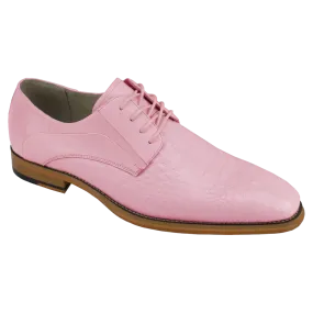 Giovanni Pink Men’s lace-up dress shoes oxford fashion design