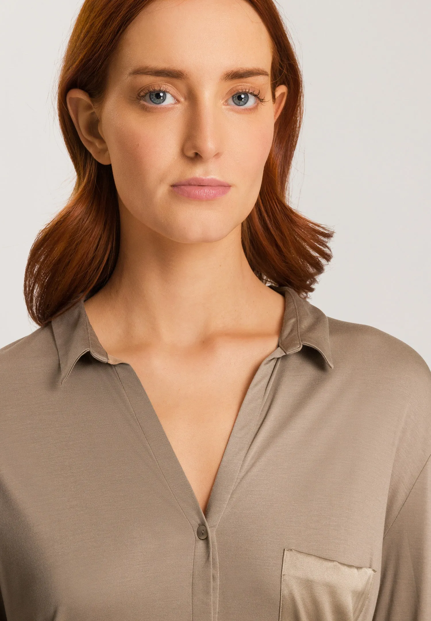 Grand Central TENCEL™ and Silk Sleep Shirt | Taupe 77420-2847