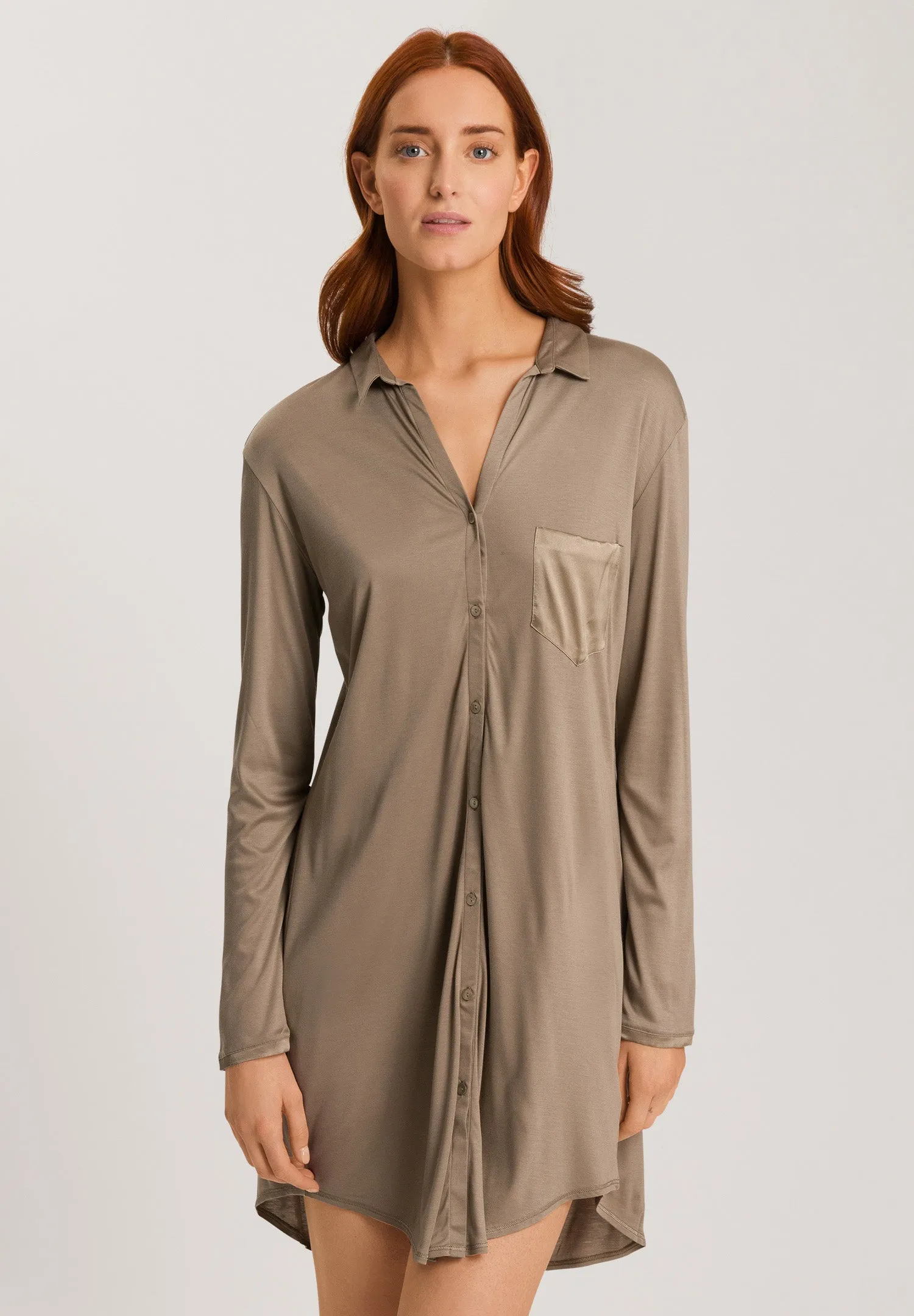 Grand Central TENCEL™ and Silk Sleep Shirt | Taupe 77420-2847