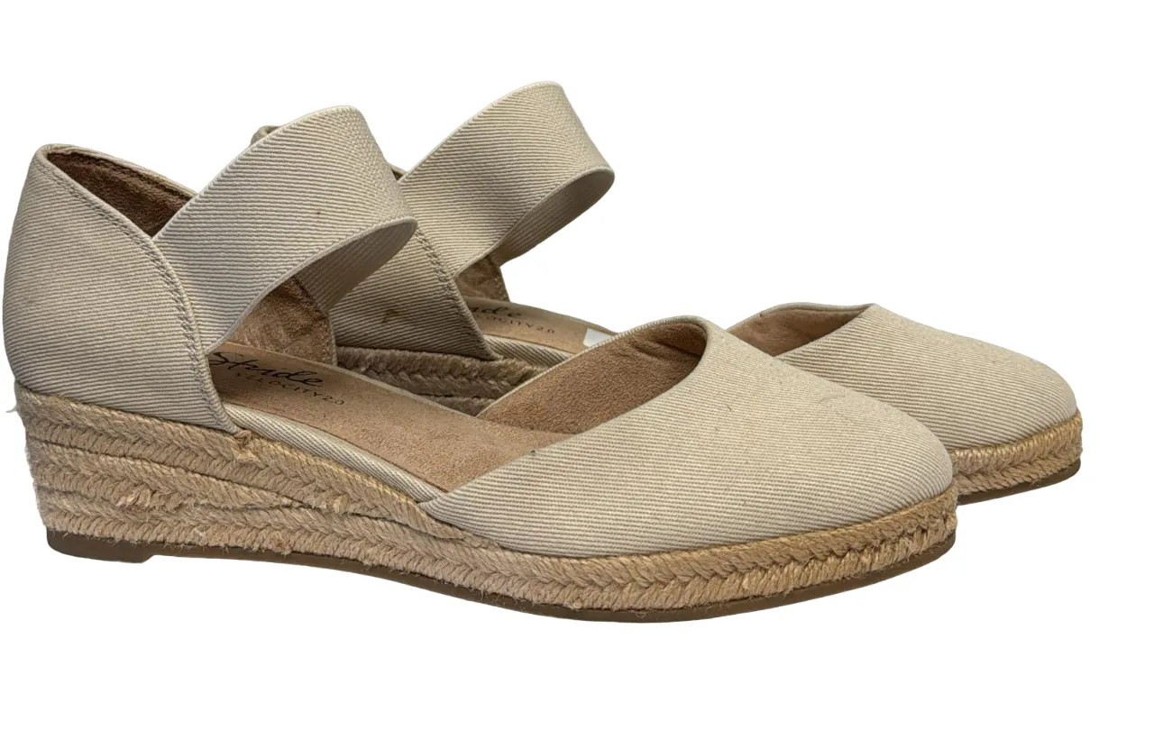 Lifestride Women's White Velocity 2.0 Espadrille Wedge Sandals