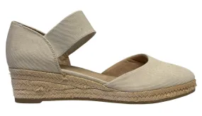 Lifestride Women's White Velocity 2.0 Espadrille Wedge Sandals