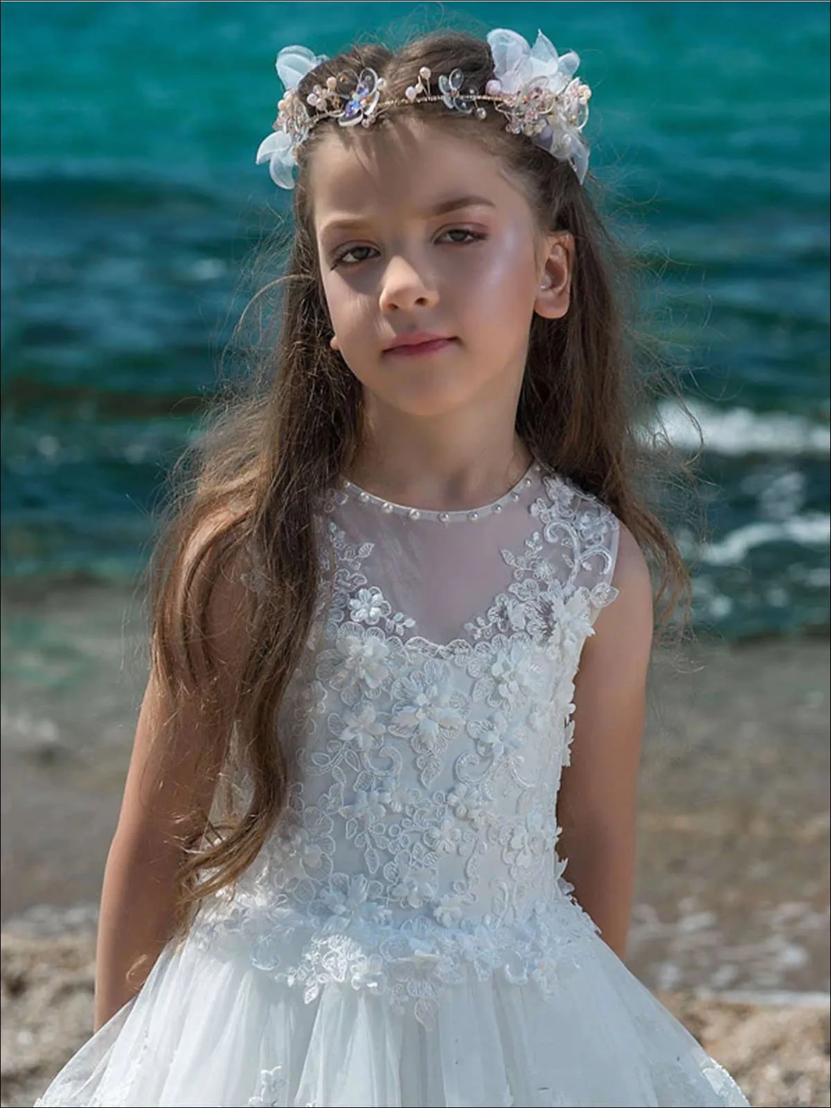 Lil' Empress Tiered Communion Gown