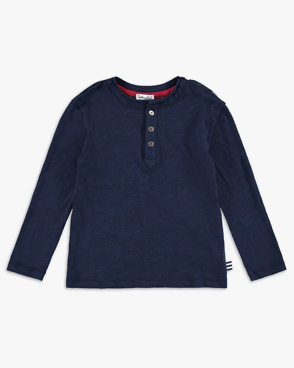 Little Boy Long Sleeve Henley Top