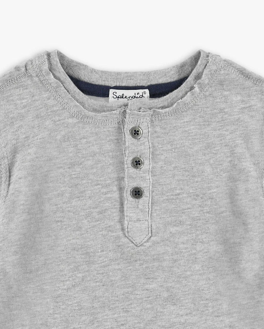 Little Boy Long Sleeve Henley Top