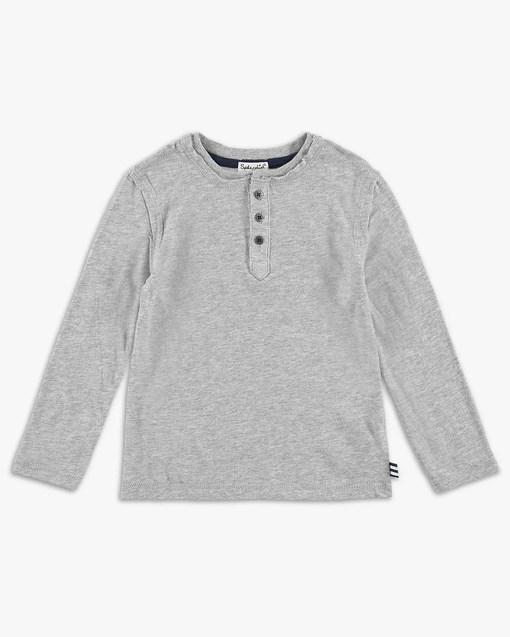 Little Boy Long Sleeve Henley Top