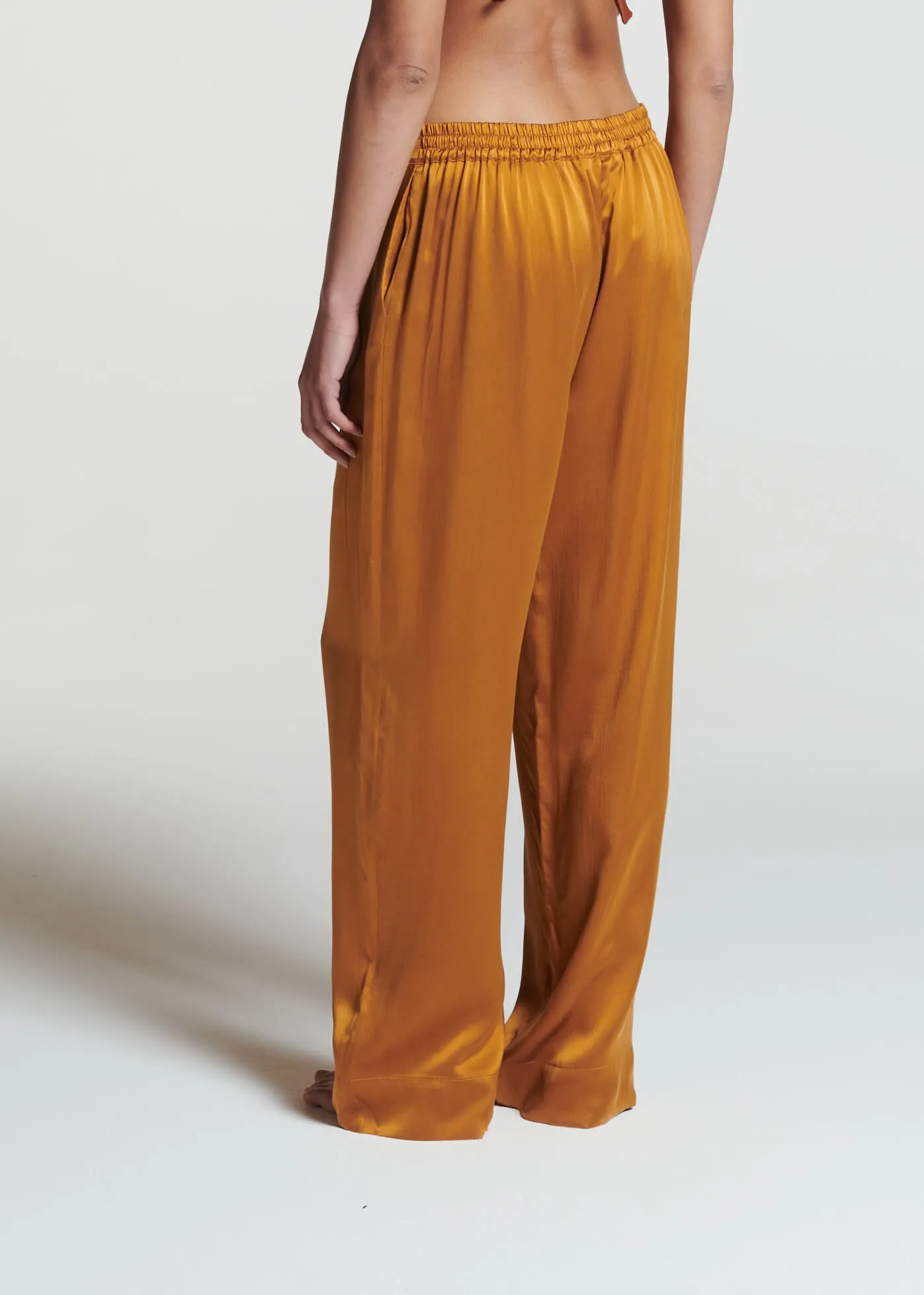 London Pyjama Bottom Amber Silk