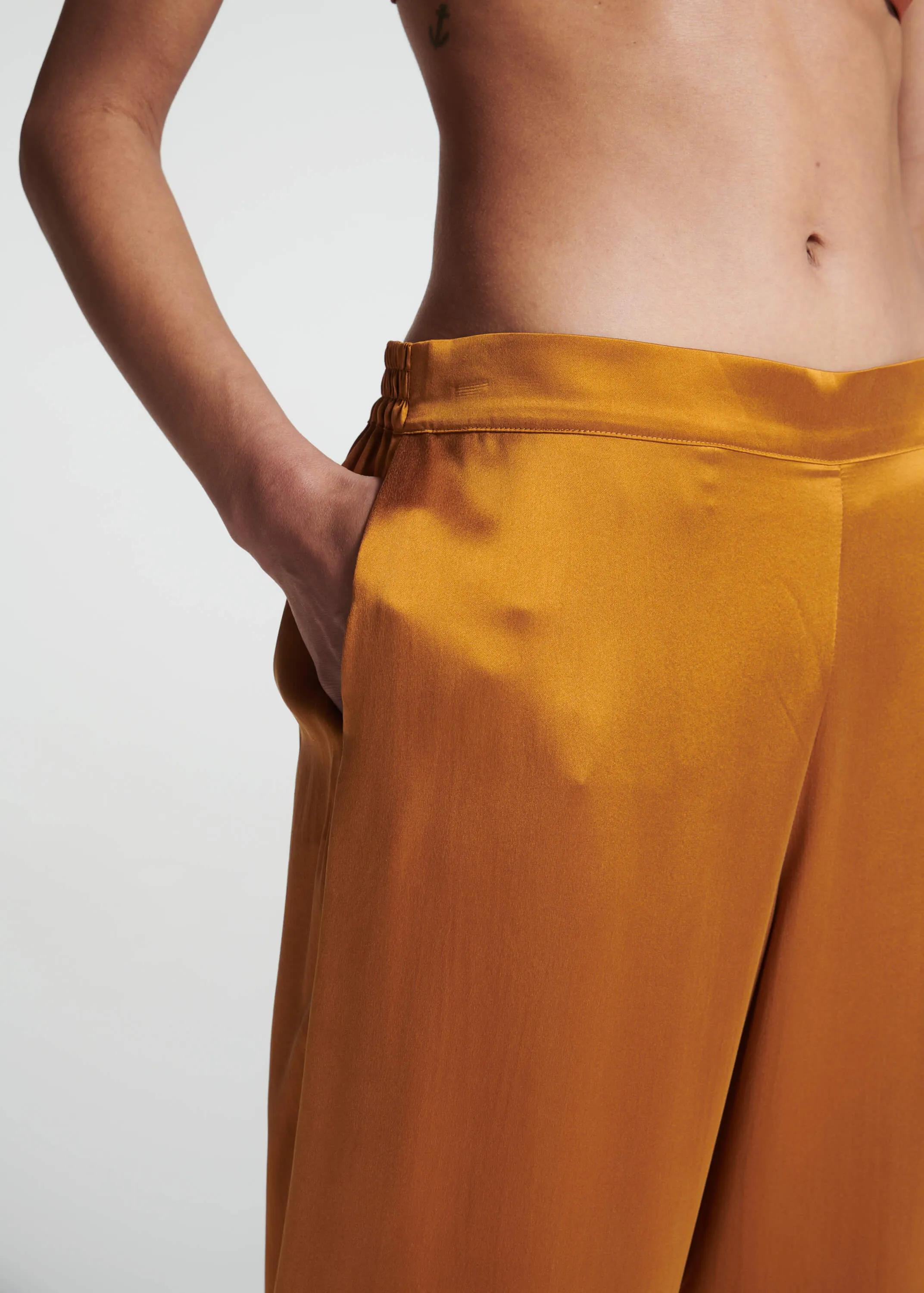 London Pyjama Bottom Amber Silk