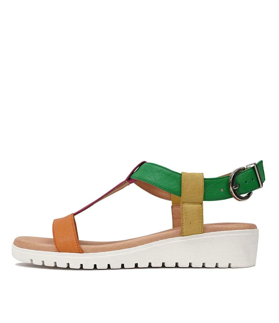 Marj Bright Leather Sandals