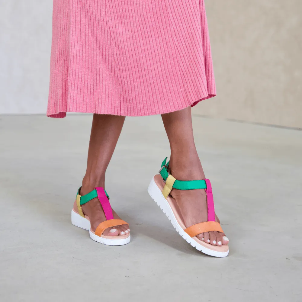 Marj Bright Leather Sandals