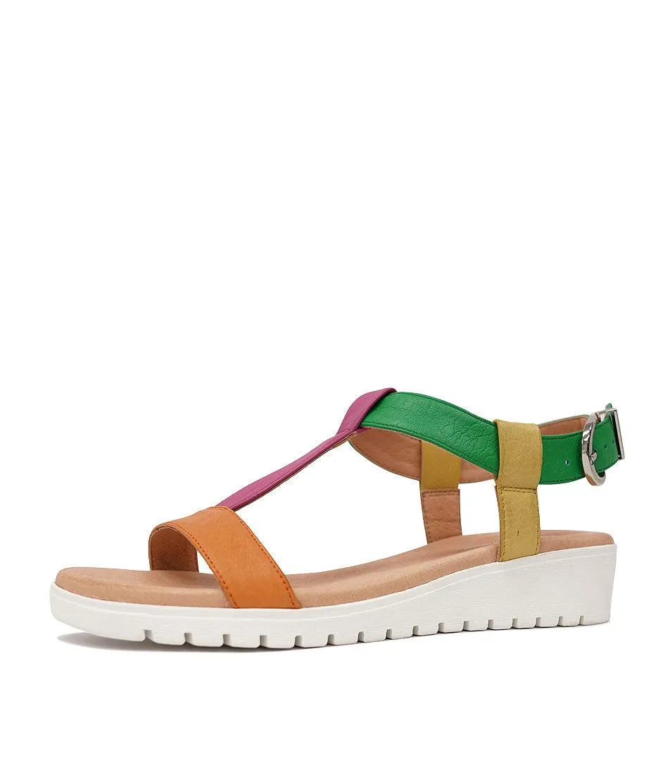 Marj Bright Leather Sandals