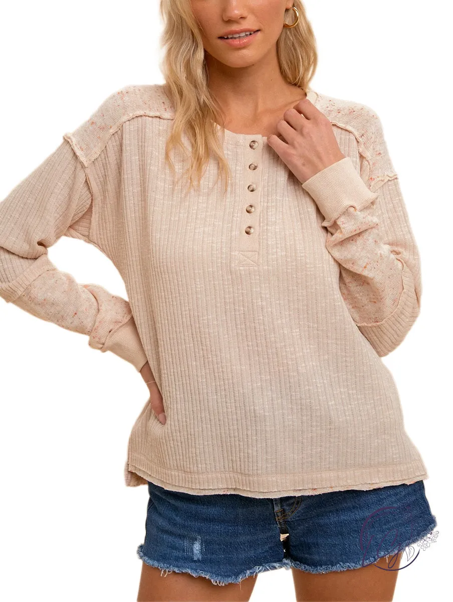 No Slouch Here Henley Top