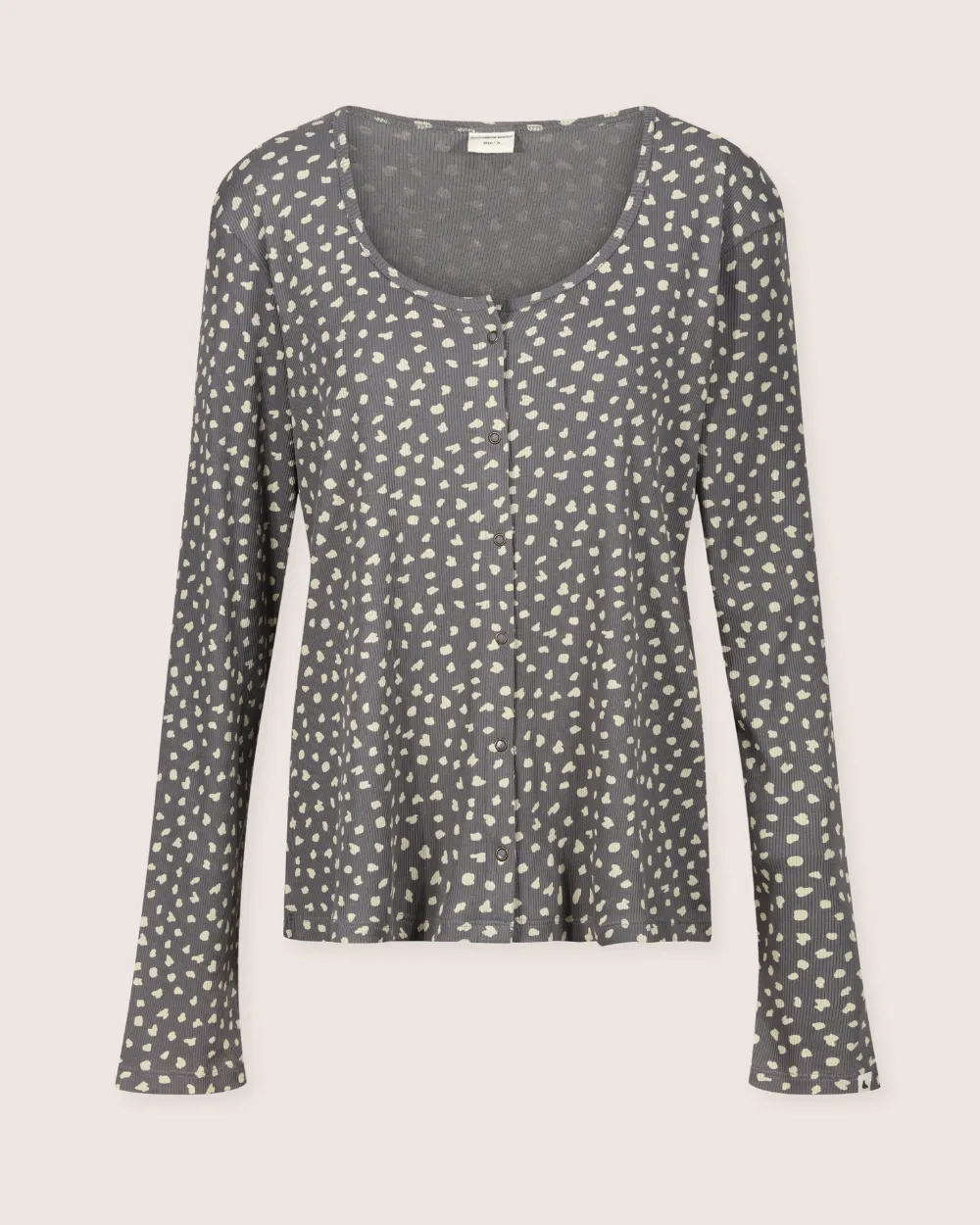 Nora Animal Print Henley Top