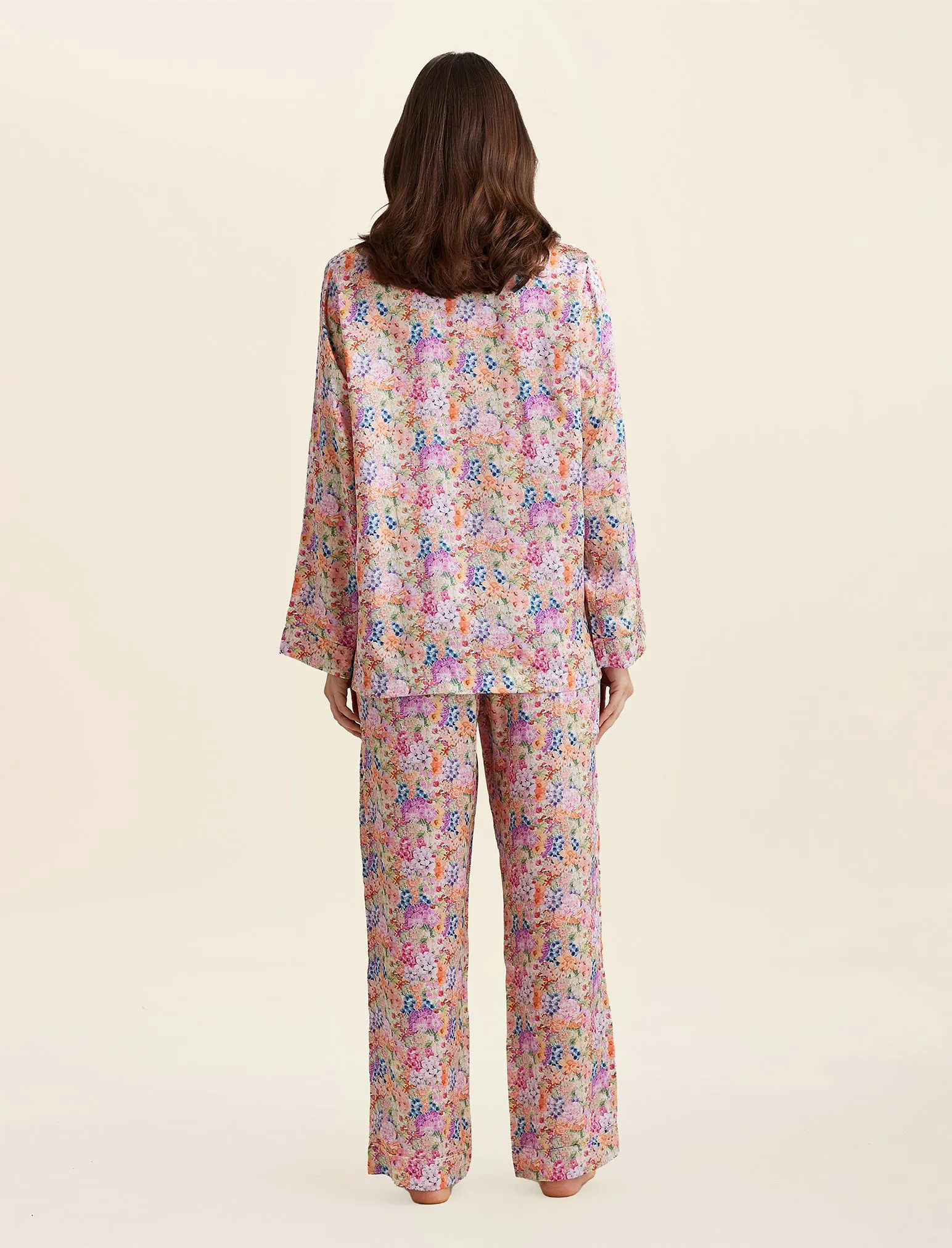 Painted Travels Silk Full Length PJ & Eyemask