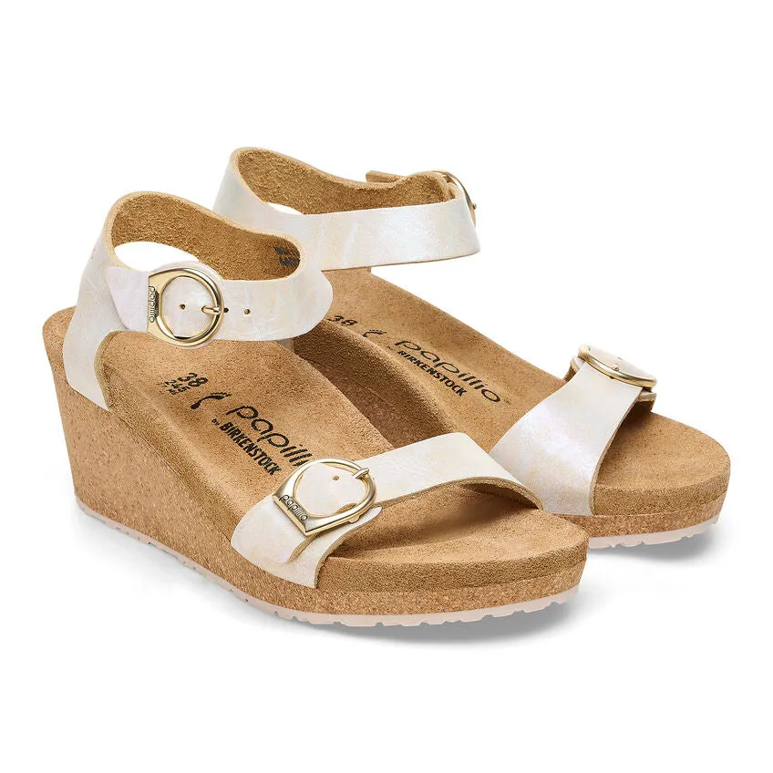 Papillio by Birkenstock Soley Metallic Silver Wedge