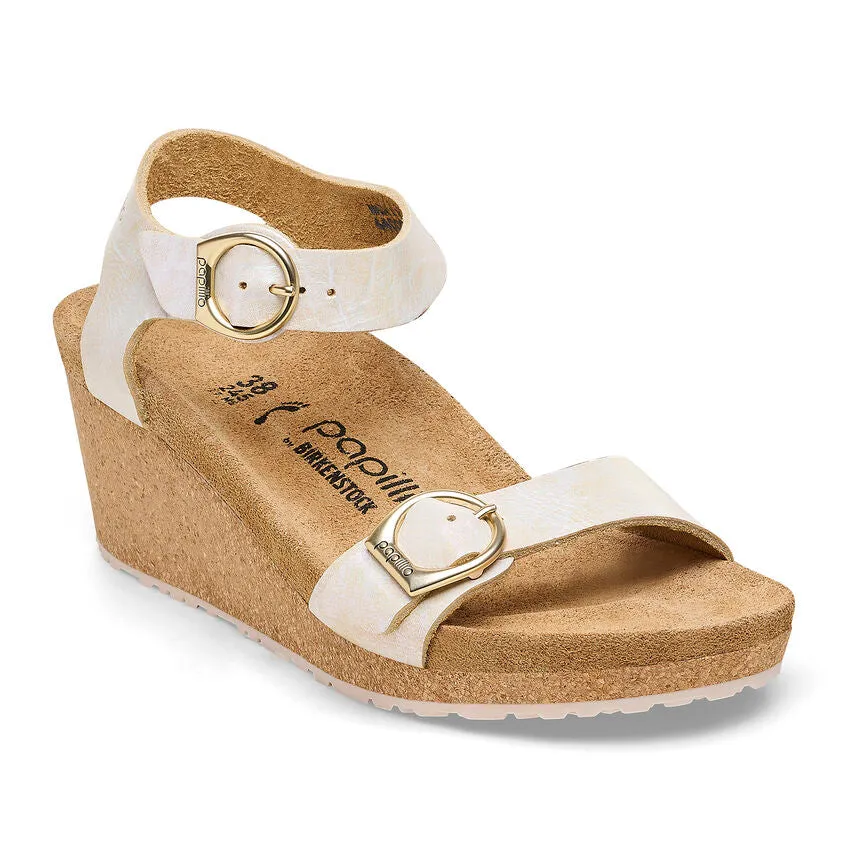 Papillio by Birkenstock Soley Metallic Silver Wedge