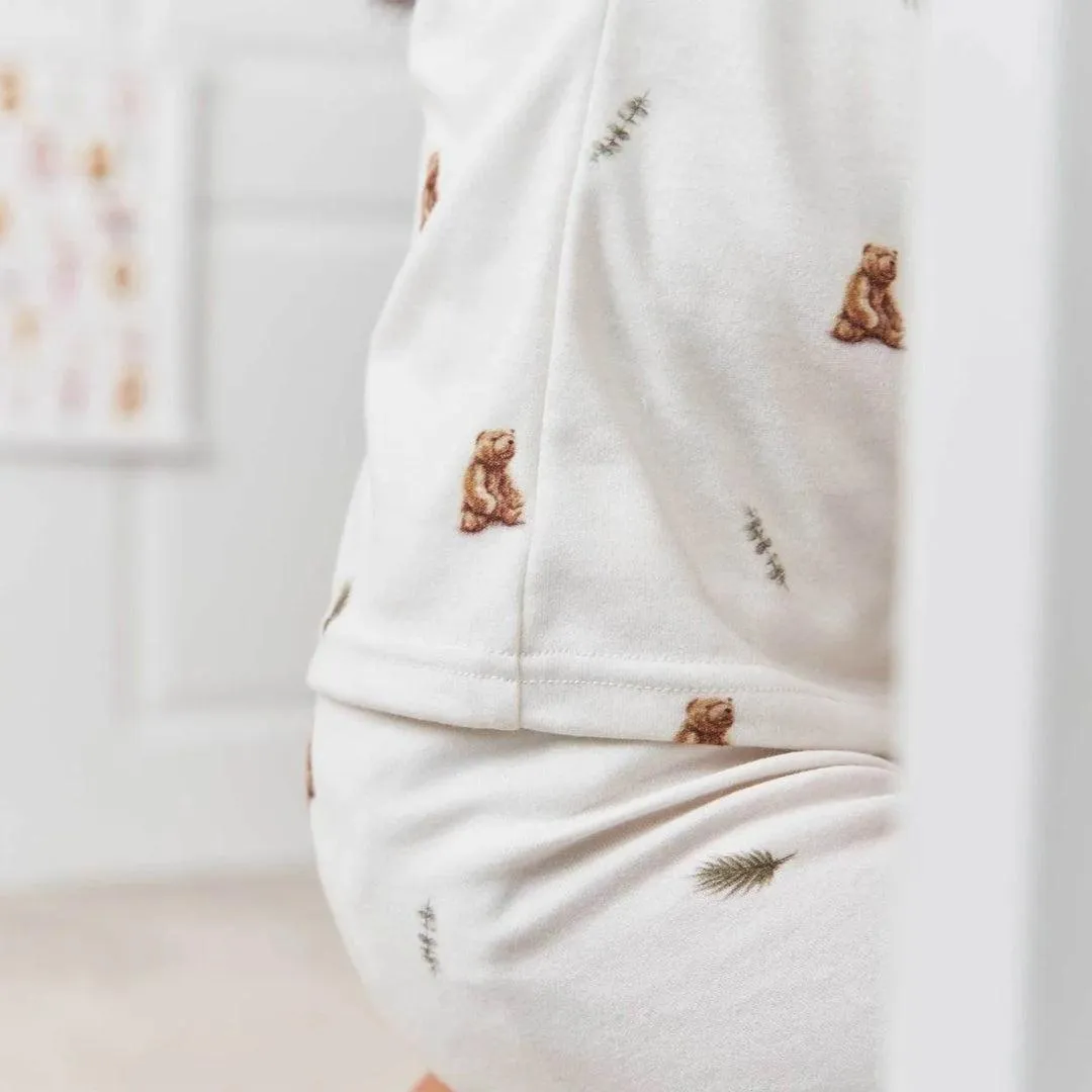 Rosa & Blue Pyjamas - Brown Bear