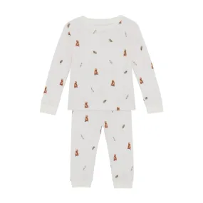 Rosa & Blue Pyjamas - Brown Bear