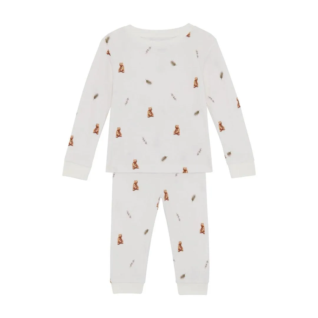 Rosa & Blue Pyjamas - Brown Bear