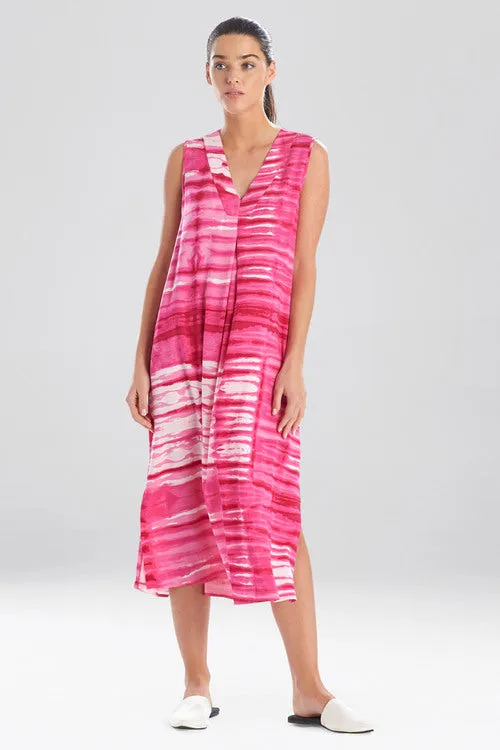 Shibori Challis Gown