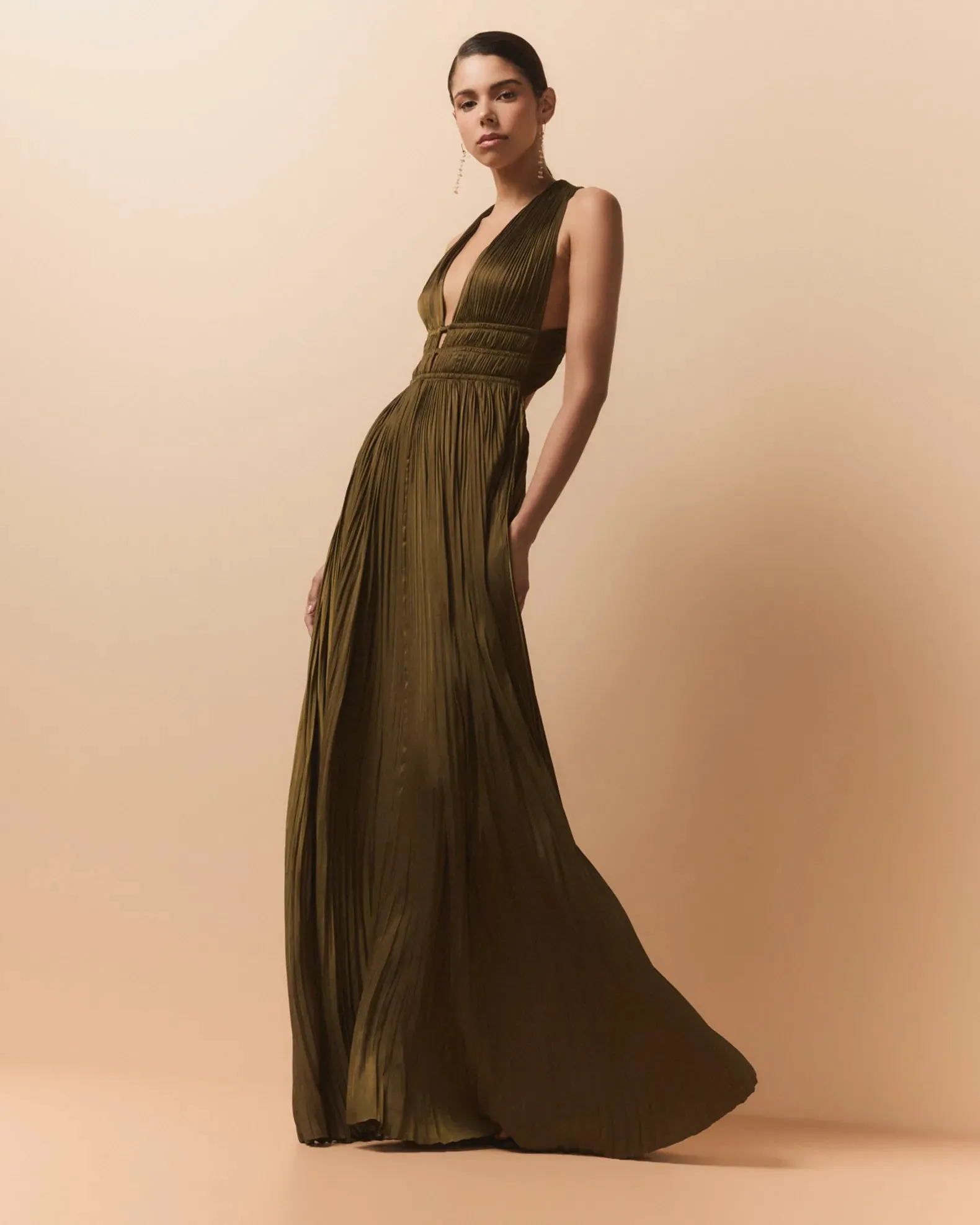 Veda Gown - Olive