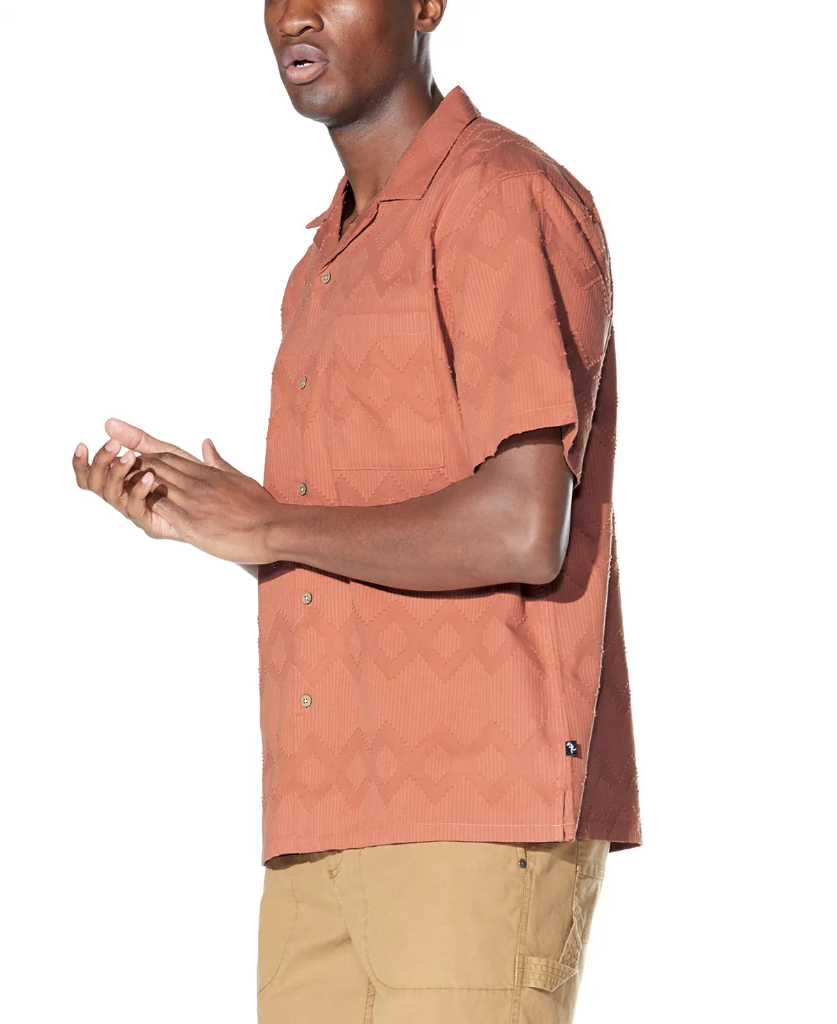 Zapata Relaxed Fit Resort Shirt (Rust)